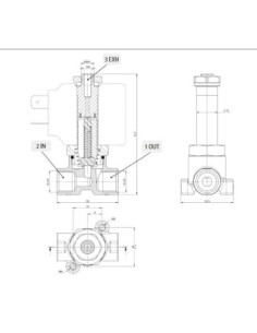 Zawór elektromagnetyczny membranowy 3/2 NC, G 1/4, FKM, DN2,5, normalnie zamknięty | Automatyka | Eshop Dopak | Wszystko dla Prz 2