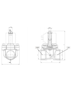 Zawór elektromagnetyczny membranowy 2/2 NC, G 3/4, FKM, DN18, normalnie zamknięty | Automatyka | Eshop Dopak | Wszystko dla Prze 2