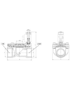 Elektrozawór 2/2 NO, G3/4 FKM PIN DN18  Kv5,56 D10 | Automatyka | Eshop Dopak | Wszystko dla Przemysłu 2