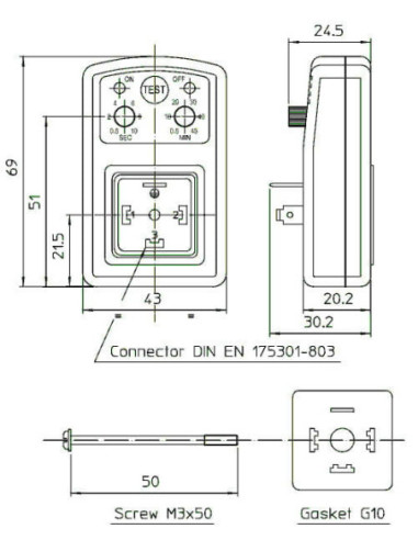 Timer do zaworów elektromagnetycznych membranowych 24-240 V AC/DC | Automatyka | Eshop Dopak | Wszystko dla Przemysłu