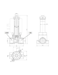 Elektrozawór 2/2 NC G1/4 ES FKM DN3  Kv0,21   D13 | Automatyka | Eshop Dopak | Wszystko dla Przemysłu 2