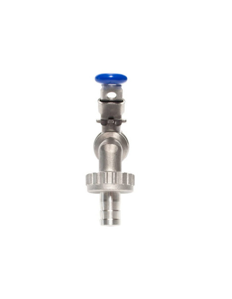 Zawór czerpalny nierdzewny Flowmatik G 1/2 GZ PN16, PTFE pod wąż z blokadą | Hydraulika | Eshop Dopak | Wszystko dla Przemysłu