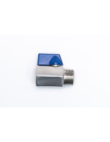 Zawór kulowy mini gwintowany Flowmatik G 1/2 GW - G 1/2 GZ, PN63 nierdzewny stal 316, PTFE | Hydraulika | Eshop Dopak | Wszystko