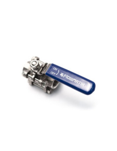 Zawór kulowy gwintowany Flowmatik R 2 1/2 GW, PN63 3-elementowy, PTFE, 316 z płytą ISO5211 z blokadą | Hydraulika | Eshop Dopak  2
