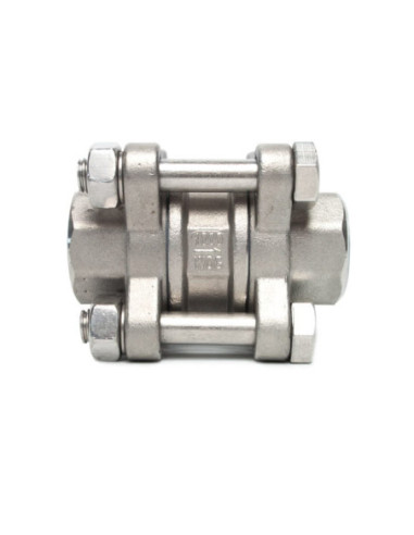 Zawór zwrotny gwintowany prosty Flowmatik R 1/2 GW PN16, 3-elementowy nierdzewny 316, PTFE | Hydraulika | Eshop Dopak | Wszystko