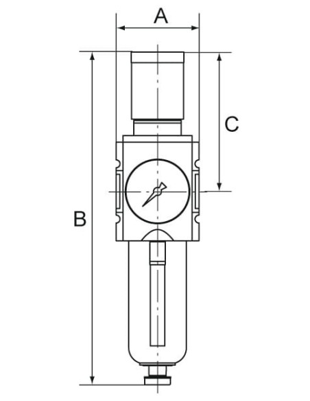 Filtroreduktor G 1/4 GW do 16 bar, regulacja 0,5-10 bar, Futura | Pneumatyka | Eshop Dopak | Wszystko dla Przemysłu