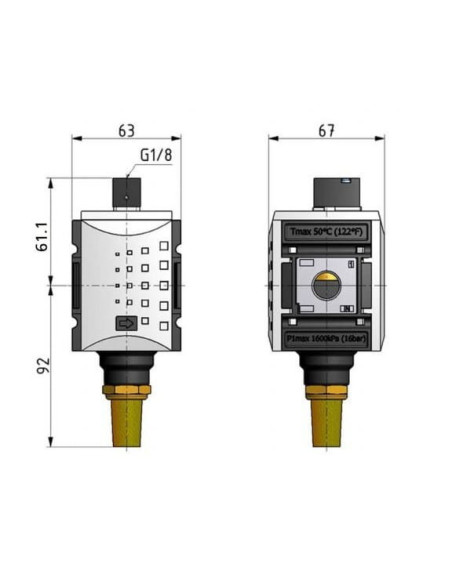 Zawór odcinający sterowany pneumatycznie 3/2 NC, G 3/8 GW, do 16 bar, seria Futura | Pneumatyka | Eshop Dopak | Wszystko dla Prz