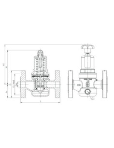 Zawór upustowy kołnierzow DN50 regulacja 1,5-6 bar,stal nierdzewna, EPDM | Pneumatyka | Eshop Dopak | Wszystko dla Przemysłu 2