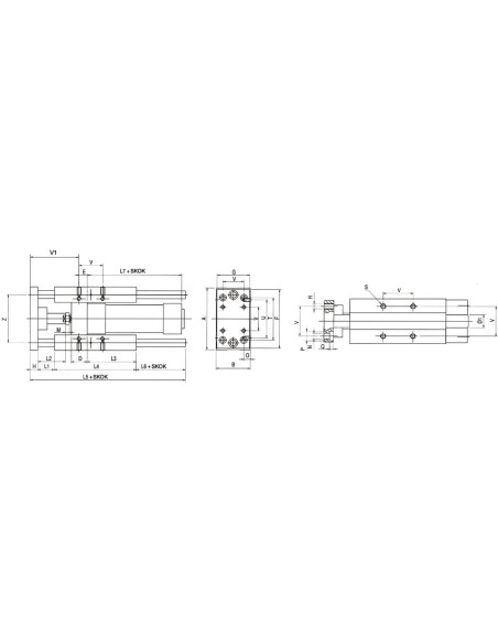 Prowadnik do siłownika ISO D32x340 łożyska ślizgowe, typ H | Pneumatyka | Eshop Dopak | Wszystko dla Przemysłu