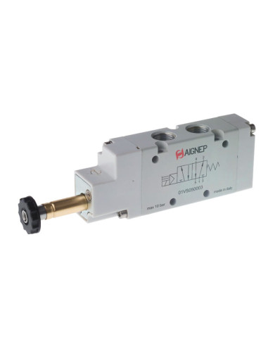 Elektrozawór pneumatyczny rozdzielający 5/2 G 1/4 monostabilny (sprężyna mechaniczna), ATEX | Pneumatyka | Eshop Dopak | Wszystk
