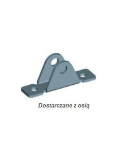 Mocowanie sprężyny gazowej naścienne, INOX proste, trzpień fi 8 mm, do 1800N | Mechanika Przemysłowa | Sklep Eshop Dopak