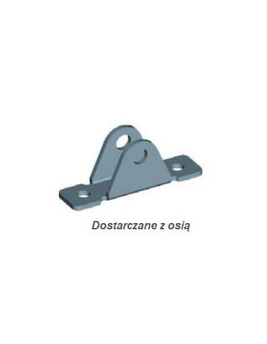 Mocowanie sprężyny gazowej naścienne, INOX proste, trzpień fi 8 mm, do 1800N | Mechanika Przemysłowa | Sklep Eshop Dopak
