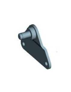 Mocowanie sprężyny gazowej naścienne, INOX płaskie, trzpień fi 8 mm, do 1200N | Mechanika Przemysłowa | Sklep Eshop Dopak