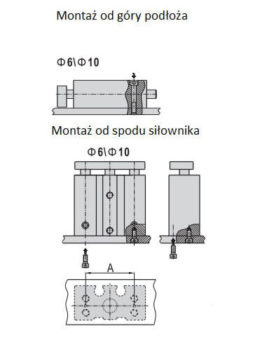 TCM6X20S Jednostka prowadząca D6x20 prowadzenie ślizgowe | Pneumatyka | Eshop Dopak | Wszystko dla Przemysłu