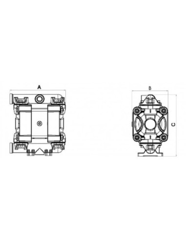 Pompa membranowa SS35 FDA 35 l/min SS EP/NBR PTFE/SS | Hydraulika | Eshop Dopak | Wszystko dla Przemysłu