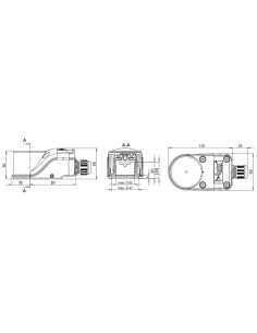 Wyłącznik krańcowy I-BOX z mikrostykami SPDT DX44 24-250V AC/DC, przyłącze NAMUR 80x30 | Hydraulika | Eshop Dopak | Wszystko dla 2