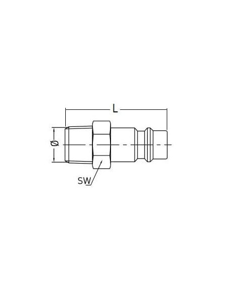Króciec szybkozłącza DN10 typ 27, G 3/8 GZ, wtyk szybkozłącza, stal | Przewody i Złącza | Eshop Dopak | Wszystko dla Przemysłu
