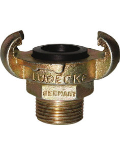 Złącze kłowe Ludecke G 1 GZ, DIN3489 rozstaw kłów 42 mm, żeliwo