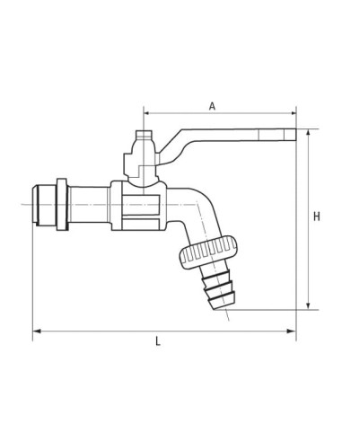 Zawór czerpalny G 3/8",15 bar mosiądz niklowany, -20- 80st.C | Hydraulika | Eshop Dopak | Wszystko dla Przemysłu