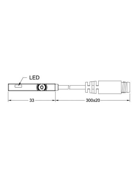 Czujnik kontaktr. 5-240V AC/DC 2-przew.,kabel 0,3m, wtyk M8 | Pneumatyka | Eshop Dopak | Wszystko dla Przemysłu