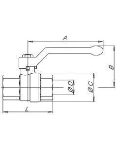 Zawór kulowy GALAXY R 1/4 GW, PN63, mosiądz niklowany | Hydraulika | Eshop Dopak | Wszystko dla Przemysłu 2
