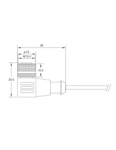 Kabel z wtykiem kątowym M12 5-pin, 5m | Automatyka | Eshop Dopak | Wszystko dla Przemysłu 2