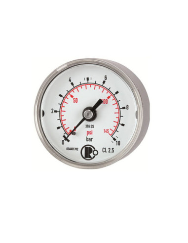 Manometr nierdzewny aksjalny 0-16 bar, G 1/8, 40 mm | Przyrządy Pomiarowe | Eshop Dopak | Wszystko dla Przemysłu