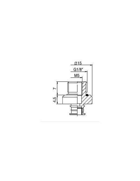 Mocowanie M5wew/G1/8zew do ssawek U,F20-30,B,BL 20 | Pneumatyka | Eshop Dopak | Wszystko dla Przemysłu