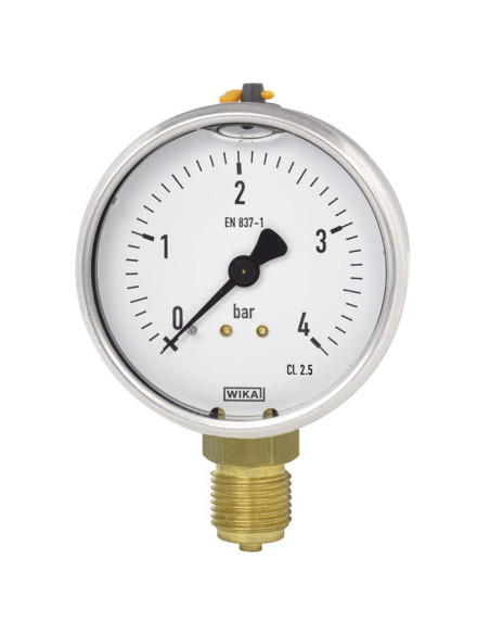 Manometr glicerynowy radialny 0-100 bar, G 1/4, 50 mm | Przyrządy Pomiarowe | Eshop Dopak | Wszystko dla Przemysłu