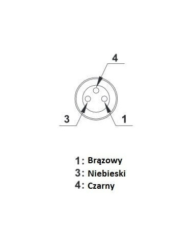 Kabel z wtykiem kątowym M8 3-pin, 5m. | Automatyka | Eshop Dopak | Wszystko dla Przemysłu