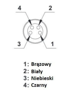 Kabel z wtykiem prostym M8 4-pin, 5m. | Automatyka | Eshop Dopak | Wszystko dla Przemysłu 2