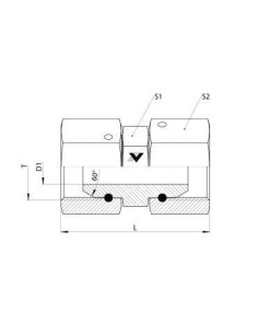 Mufa hydrauliczna G3/8w, obrotowa, ES | Hydraulika | Eshop Dopak | Wszystko dla Przemysłu 2