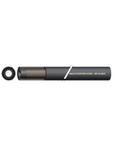 Wąż gumowy MultiPurpose EPDM, antystatyczny fi19x28 mm, 20bar, tłoczny, czarny,niebieski pasek | Pneumatyka | Eshop Dopak | Wszy