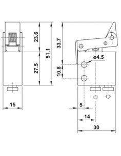 Zawór mechaniczny 2/2 NC na wąż fi4mm, z dźw. jednokier | Pneumatyka | Eshop Dopak | Wszystko dla Przemysłu