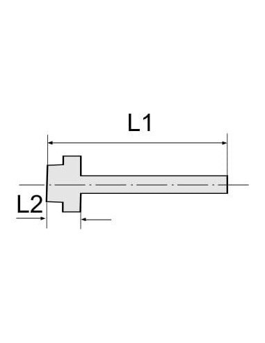 Króciec gwintowany choinka do węża fi 6 mm G 1/8 GZ, mosiądz