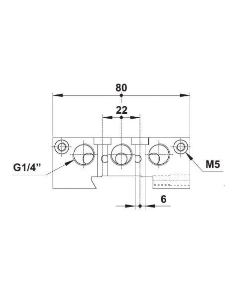 Płyta końcowa AZ G1/8", prawa | Pneumatyka | Eshop Dopak | Wszystko dla Przemysłu