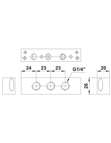 Płyta redukcyjna AZ do łączenia płyt G1/8" i G1/4" | Pneumatyka | Eshop Dopak | Wszystko dla Przemysłu