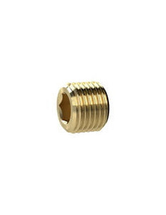 Korek pod imbus bez kołnierza, M8x0,75, Mosiądz | Hydraulika | Eshop Dopak | Wszystko dla Przemysłu