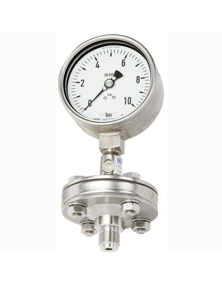 Manometr z separatorem G1/2R, 100mm, 0-16bar | Przyrządy Pomiarowe | Eshop Dopak | Wszystko dla Przemysłu