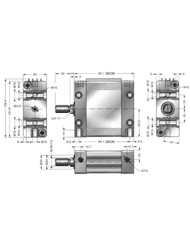 Siłownik płaski NCV D63X100 | Pneumatyka | Eshop Dopak | Wszystko dla Przemysłu