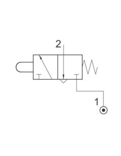 Uchwyt z zaworem 3/2 NC, fi4 | Hydraulika | Eshop Dopak | Wszystko dla Przemysłu 2