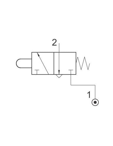 Uchwyt z zaworem 3/2 NC, fi4 | Hydraulika | Eshop Dopak | Wszystko dla Przemysłu
