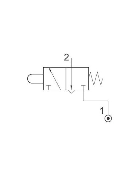 Uchwyt z zaworem 3/2 NC, fi4 | Hydraulika | Eshop Dopak | Wszystko dla Przemysłu
