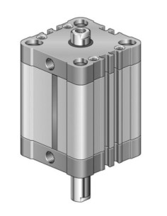 Siłownik pneumatyczny kompaktowy, D32x15 ISO21287, dwustronne tłoczysko, gwint wewnętrzny | Pneumatyka | Eshop Dopak | Wszystko 